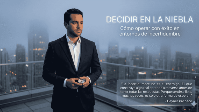 Decidir en la niebla: Cómo operar con éxito en entornos de incertidumbre.